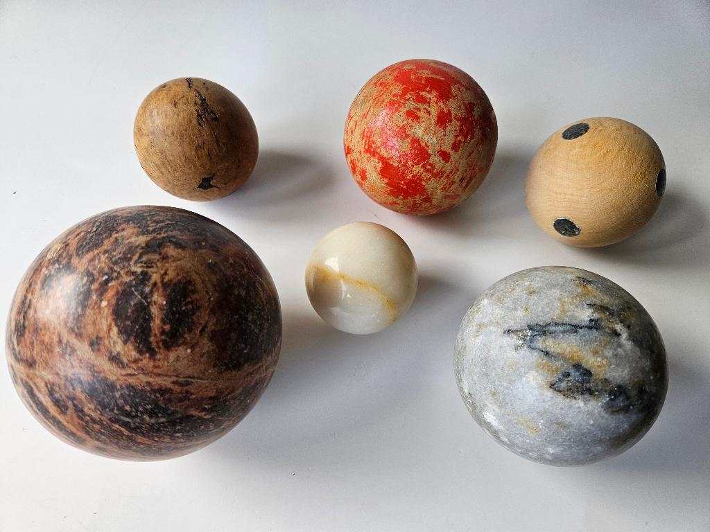 Ballen van Marmer/steen, hout., Ophalen of Verzenden, Gebruikt