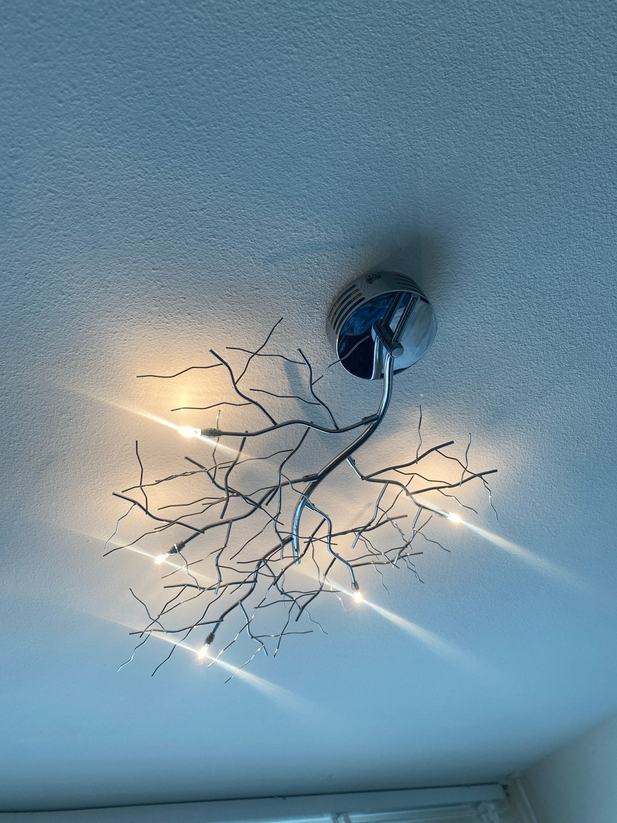 Moderne Plafondlamp 'Boomtak' met LED-verlichting, Ophalen, Zilver, Gebruikt, Modern