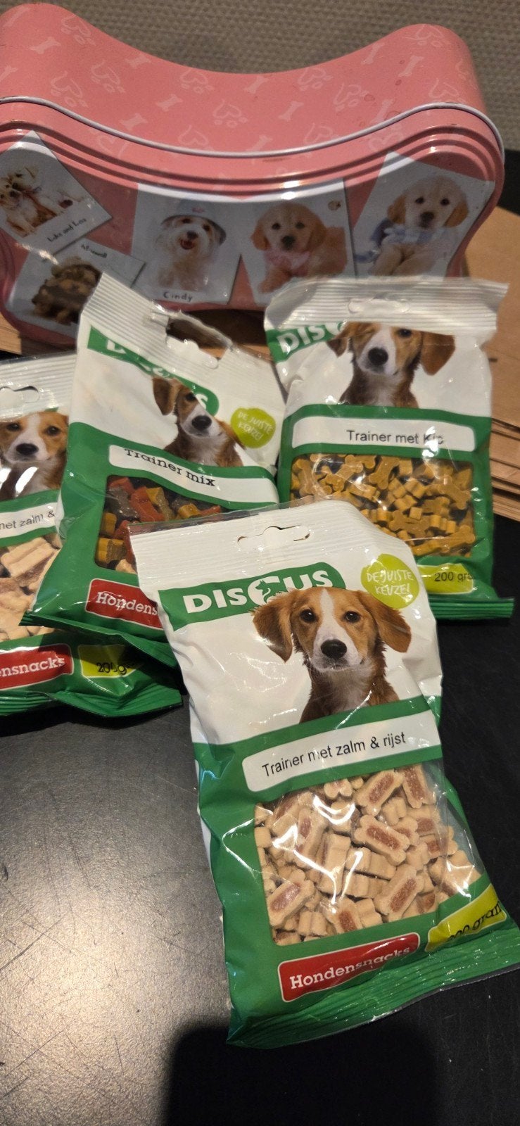 **Nieuw: Discus Trainer Hondensnacks (200 gram) – Diverse Sm, Dieren en Toebehoren, Ophalen of Verzenden, Hond