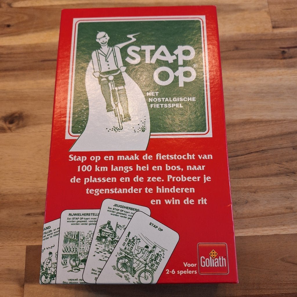 Stap Op: Het Nostalgische Fietsspel van Goliath, Hobby en Vrije tijd, Drie of vier spelers, Ophalen of Verzenden, Gebruikt, Goliath