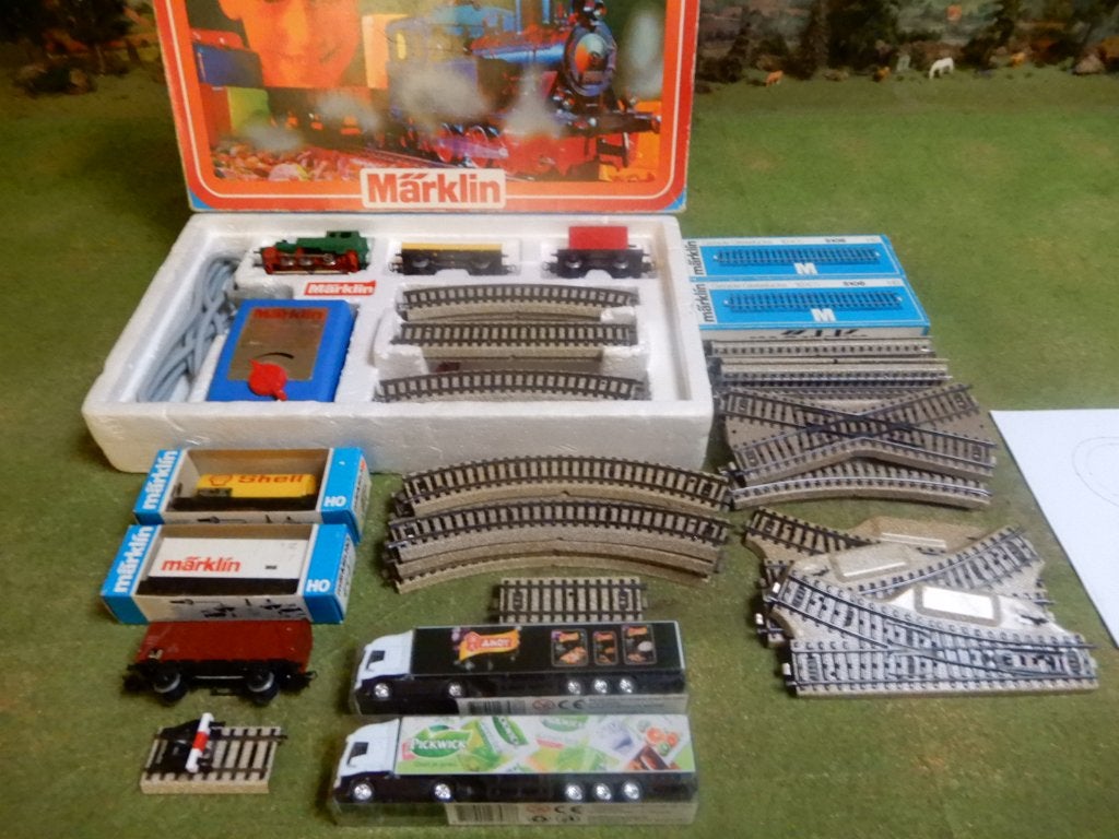 Märklin startset 0975 met veel uitbreiding., Wisselstroom, Ophalen of Verzenden, Analoog, Märklin