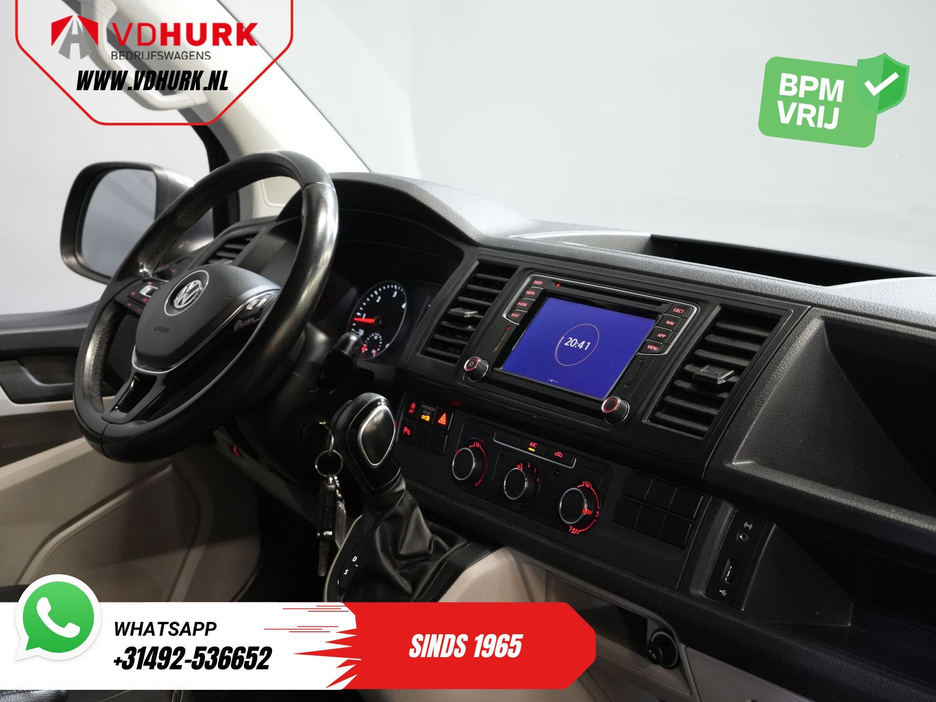 Volkswagen Transporter 2.0 TDI 150 pk DSG Aut. L2 MARGE LED/, Auto's, Stof, Gebruikt, 4 cilinders, 150 pk