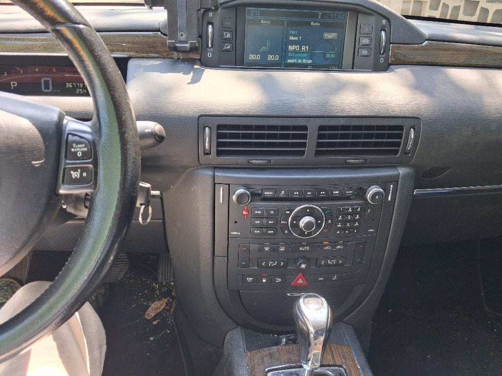 Citroën C6 2.7 Hdif V6 Automaat 2006 Antraciet, Auto's, C6, Zwart, Navigatiesysteem, Diesel