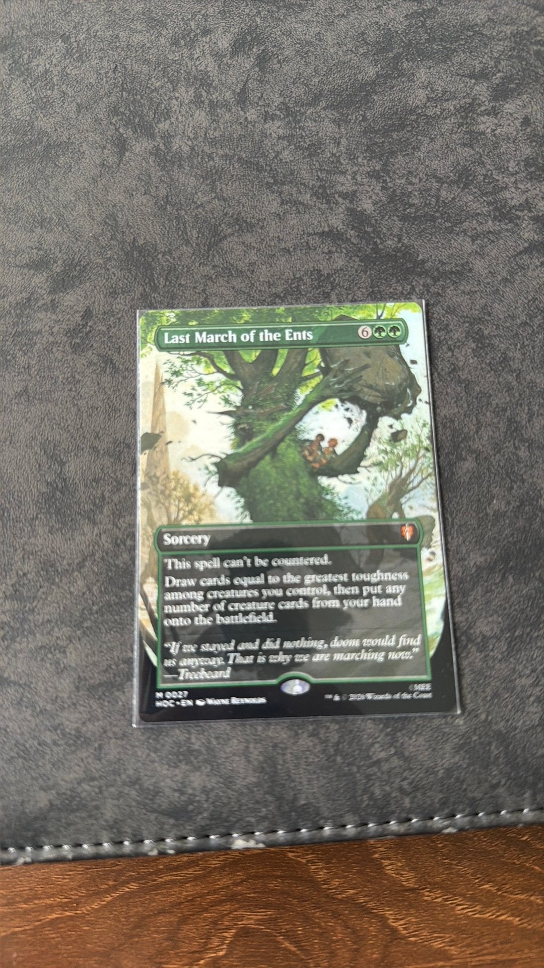 Last march of the ents, Hobby en Vrije tijd, Verzamelkaartspellen | Magic the Gathering, Ophalen of Verzenden, Zo goed als nieuw
