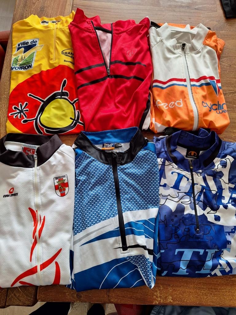 6 fiets shirtjes maat L, Ophalen of Verzenden, Bovenkleding