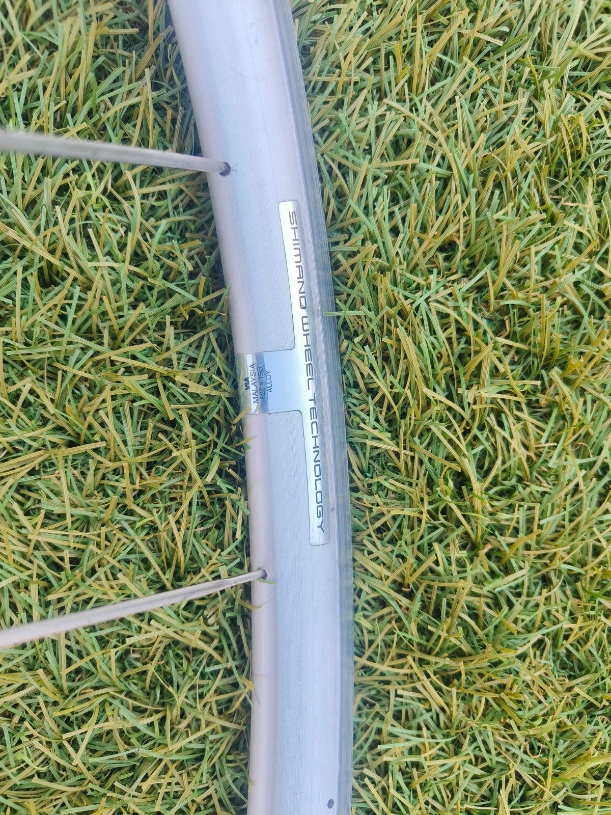 Shimano Voor- en Achterwiel - Voorwiel met kleine slag, Fietsen en Brommers, Fietsonderdelen, Gebruikt, Aluminium, Shimano, Ophalen