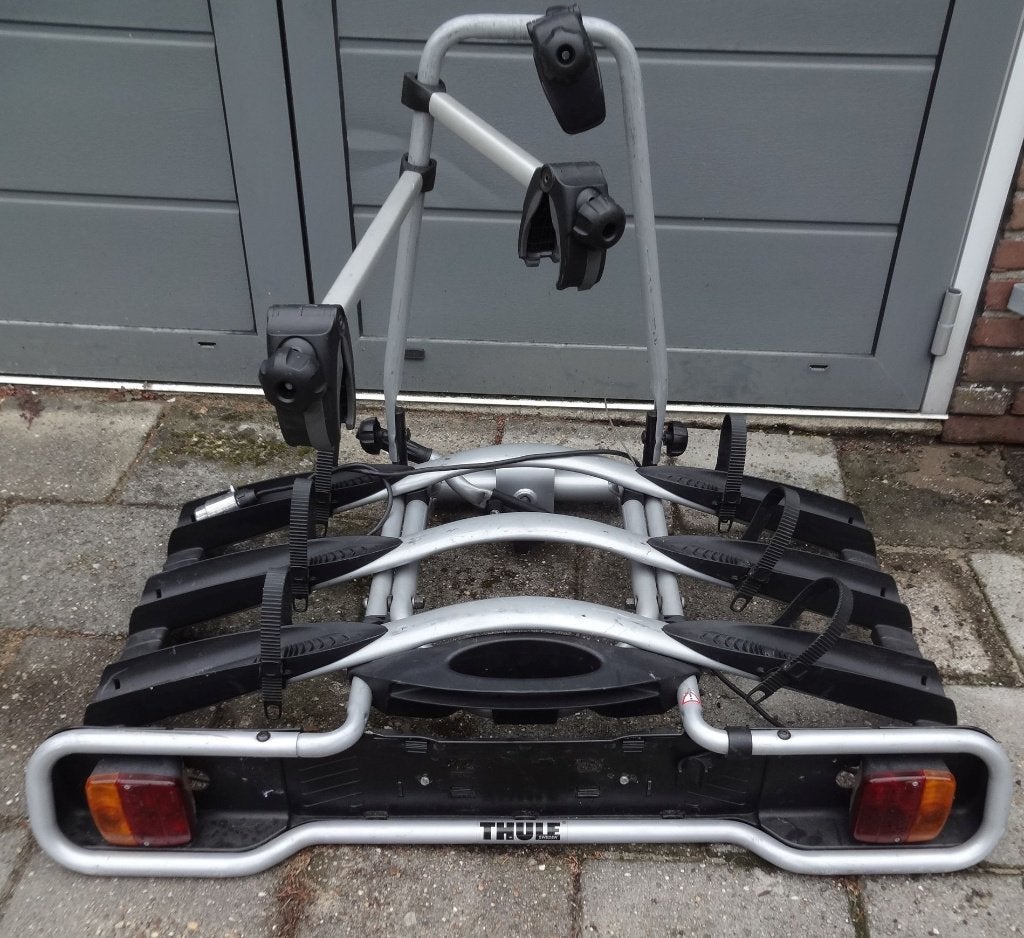 afsluitbare  THULE fietsendrager voor 3 fietsen, Ophalen, 3 fietsen of meer, Gebruikt, Trekhaakdrager