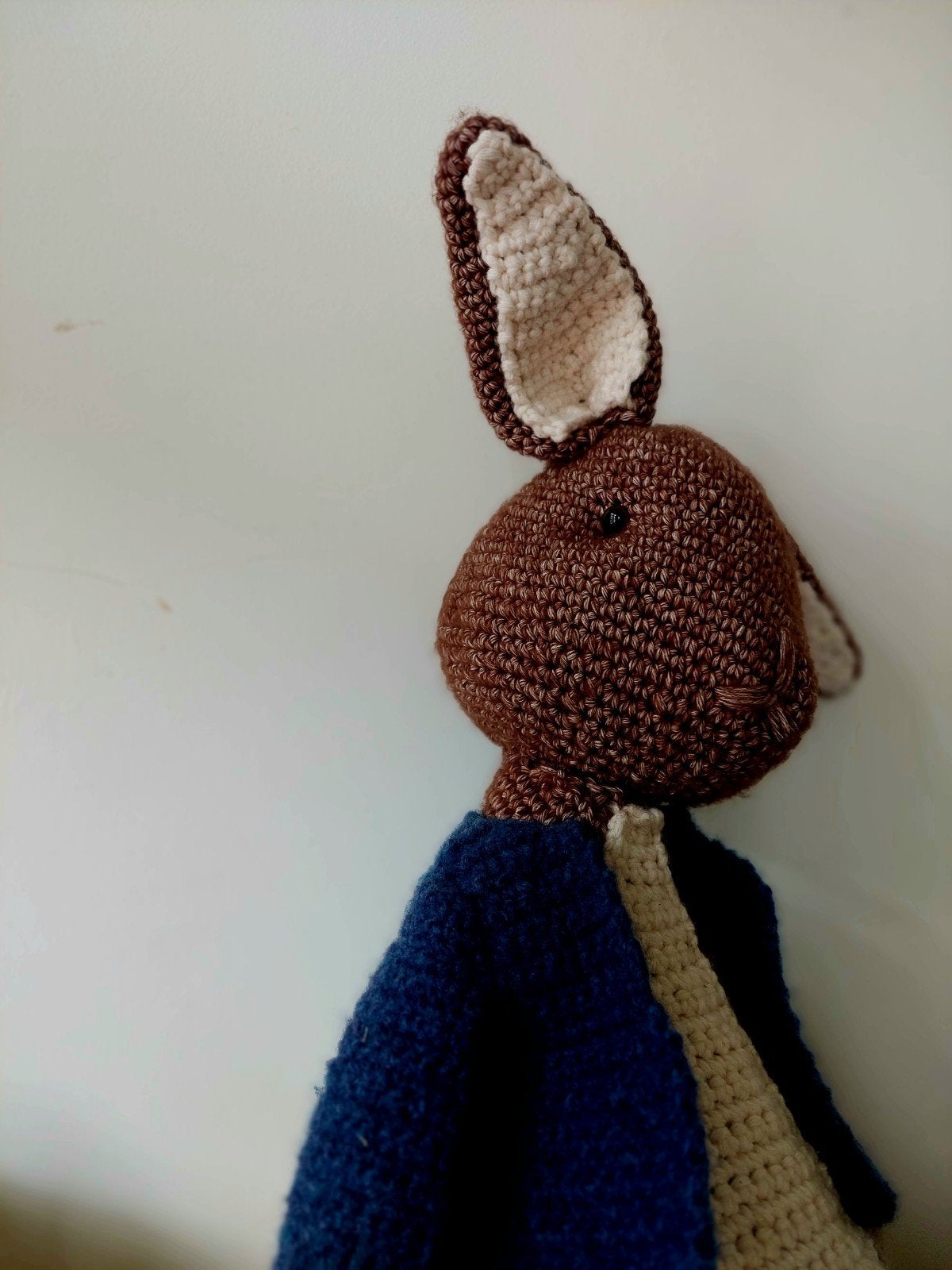Lief knuffel konijn, Handgemaakt, Ophalen of Verzenden, Middelgroot (20 tot 80 cm), Bruin
