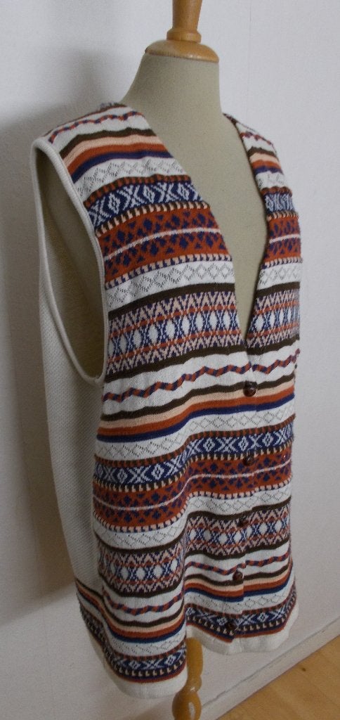 Folklore/Noors look leuk gilet/vest/top! L/XL, Meerkleurig, Maat 42/44 (L), Ophalen of Verzenden, Zo goed als nieuw