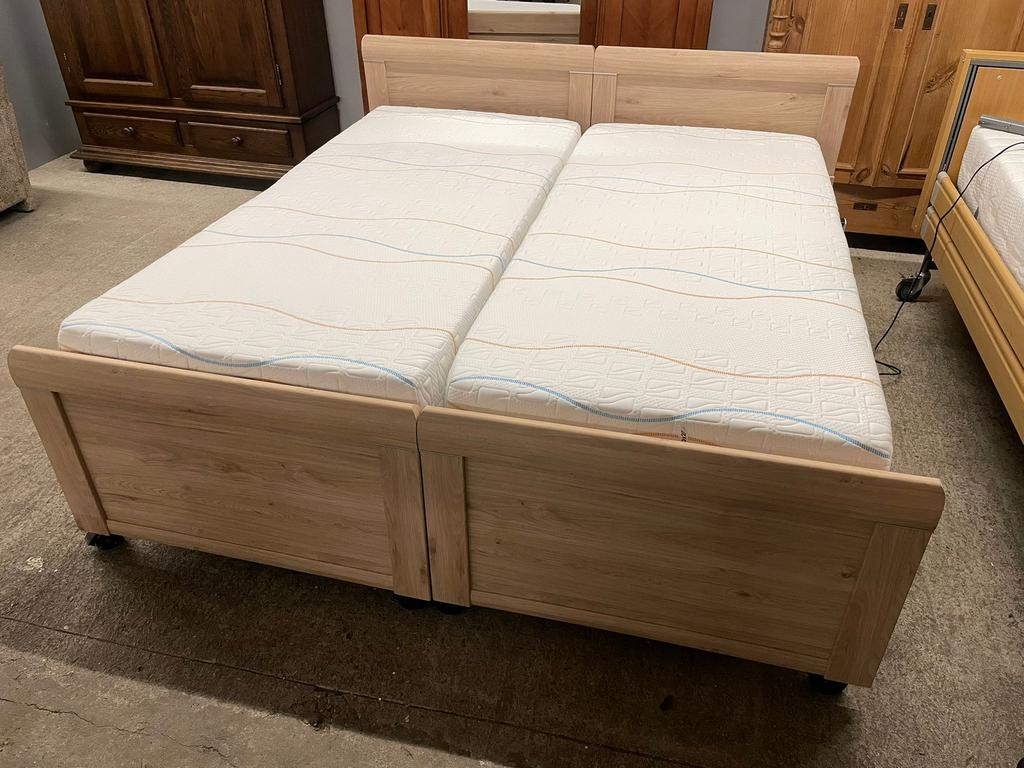 Mline slow motion 4 senioren bed, Ophalen, 90 cm, ., Wit