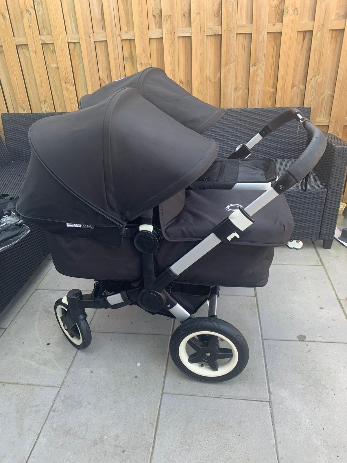 Bugaboo Donkey Duo kinderwagen, Kinderen en Baby's, Tweelingen en Meerlingen, Ophalen of Verzenden, Zo goed als nieuw, Kinderwagen of Buggy