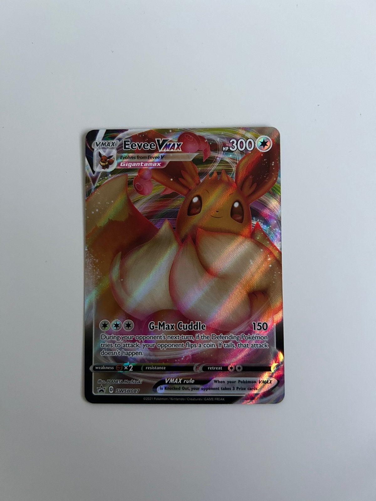 Eevee Vmax Promo Pokemon kaart, Ophalen of Verzenden, Zo goed als nieuw