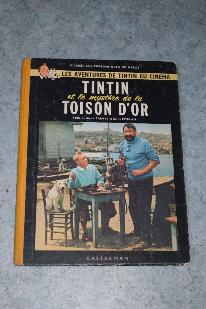 strip stripboek tintin soison or gesigneerd 1962, Eén stripboek, Ophalen of Verzenden, Gelezen