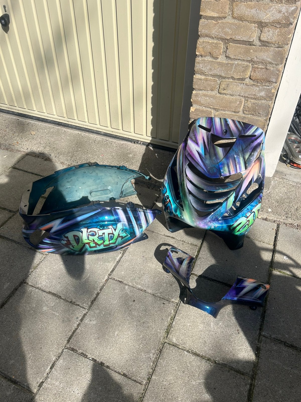 Custom Zip sp kappenset, Ophalen, Zo goed als nieuw, Kap, Piaggio