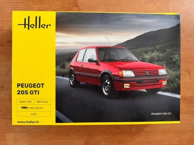ROWASP OUTLET | Heller 1/24 82705 Peugeot 205 GTI, Auto, Heller, Groter dan 1:32, Ophalen of Verzenden