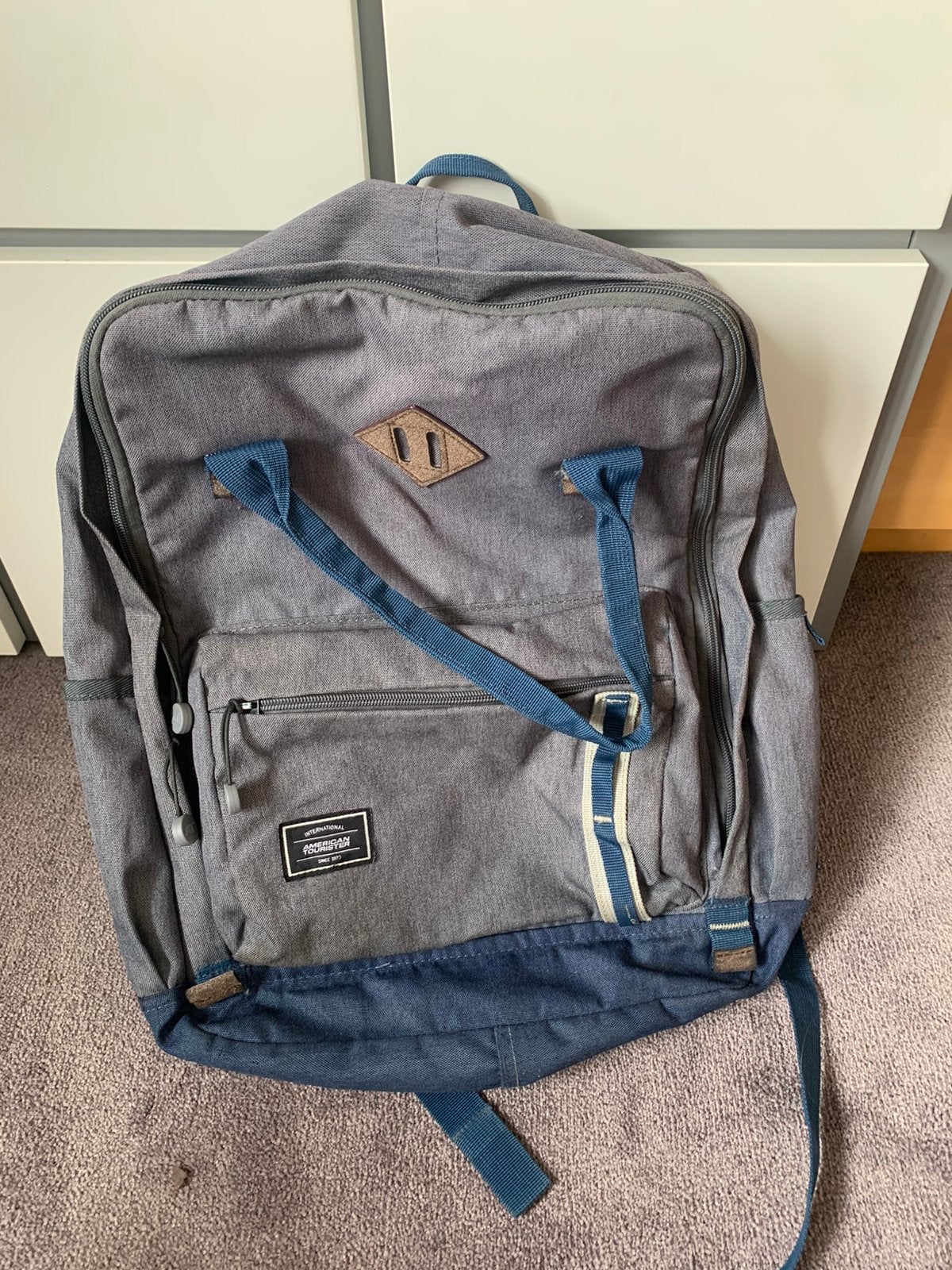 School rugzak American Tourister, 40 tot 50 cm, Zo goed als nieuw, Blauw, Rugtas