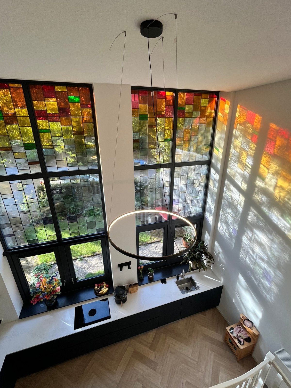 Moderne led hanglamp, Ophalen, Zo goed als nieuw