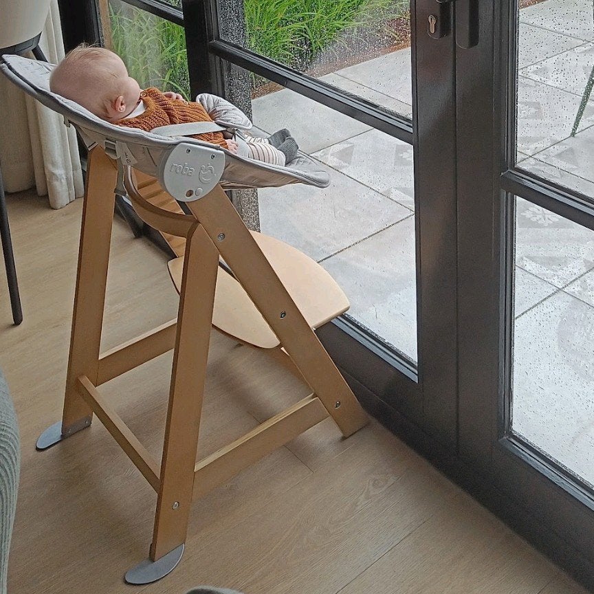 Roba 2-in-1 Kinderstoel Born Up Zickzack - Meegroeistoel, Ophalen, Gebruikt, Meegroeistoel, Gordel(s)