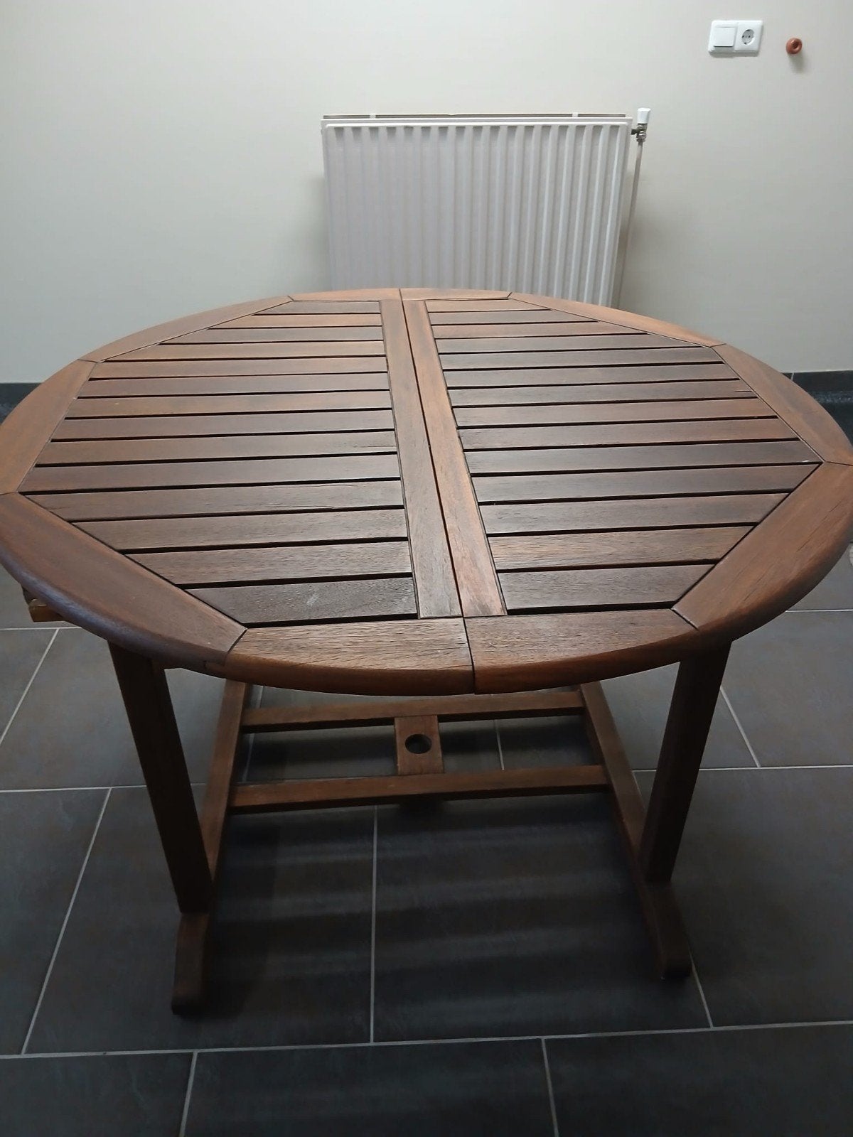 Ronde tafel, tuintafel 120cm, Ophalen, Rond, Hout
