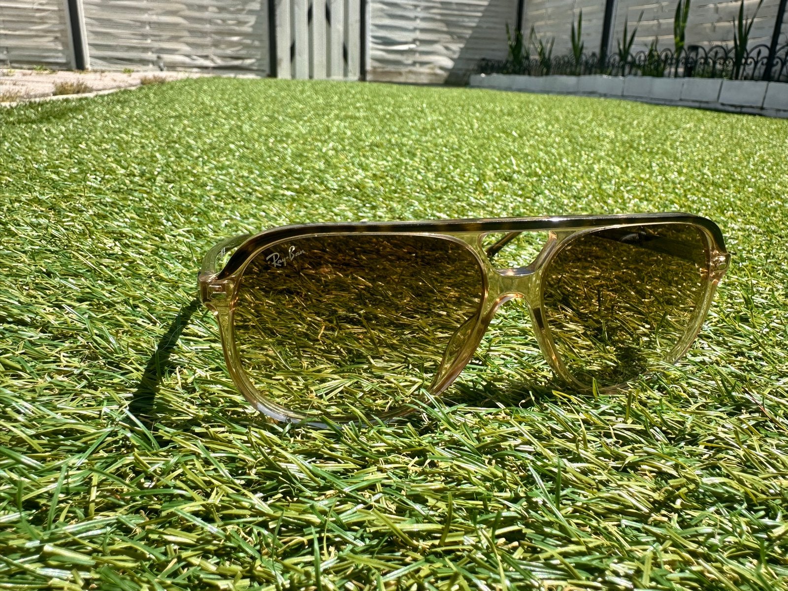 Originele Ray-Ban zonnebril - Gekocht in Londen, Ophalen, Gebruikt, Zonnebril, Bruin
