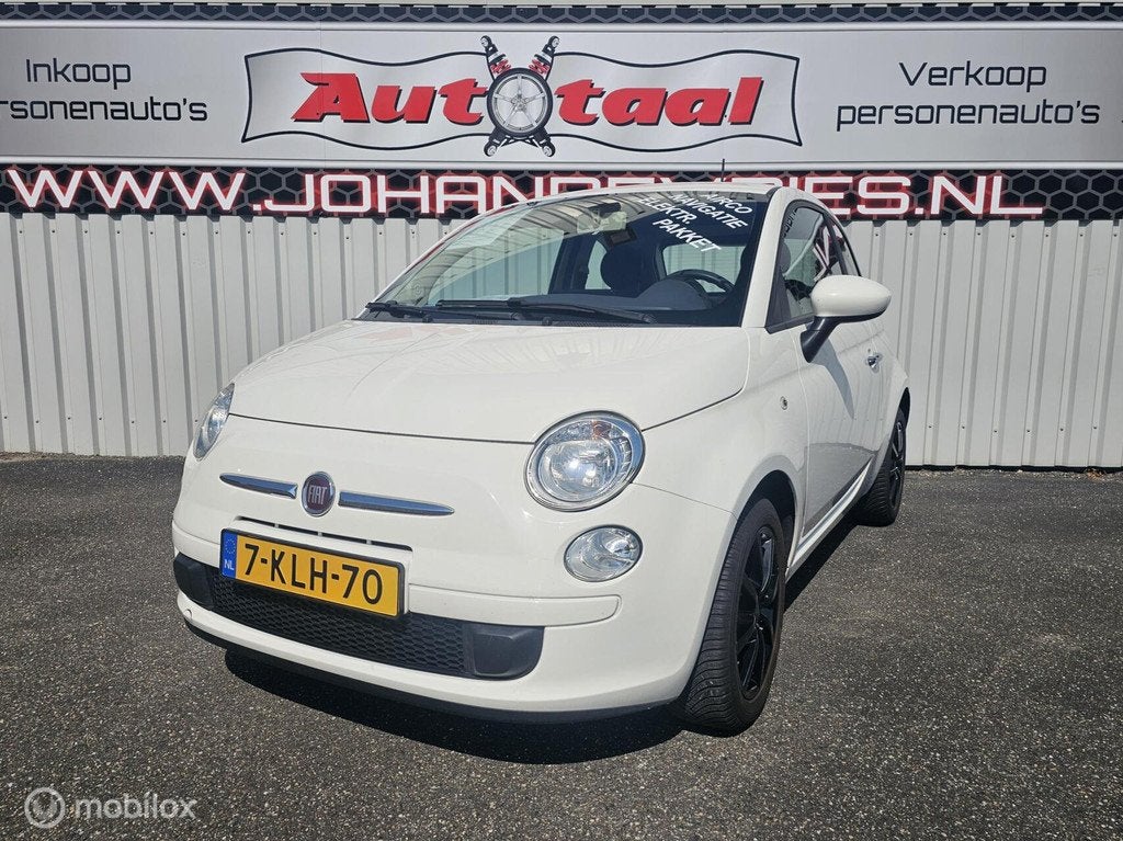 Fiat 500 1.0 TwinAir Turbo I Airco I Elektr.-pakket I Navi I, Gebruikt, 840 kg, Wit, Origineel Nederlands