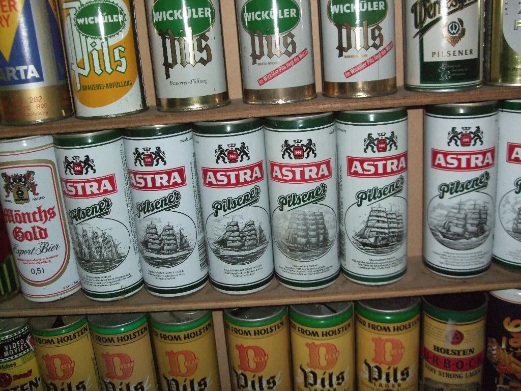 bierblikken astra met schepen, Ophalen of Verzenden, Gebruikt, Overige merken