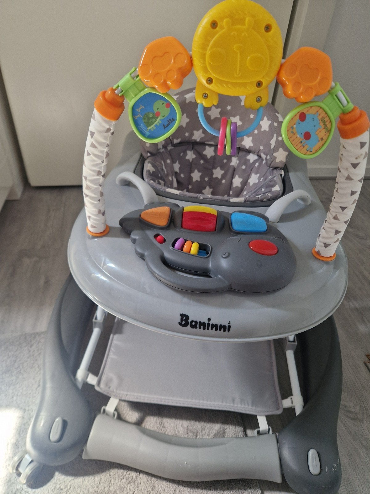 Baninni loopstoel met speelpaneel en sterrenprint, Ophalen of Verzenden, Gebruikt, Overige typen, Met licht