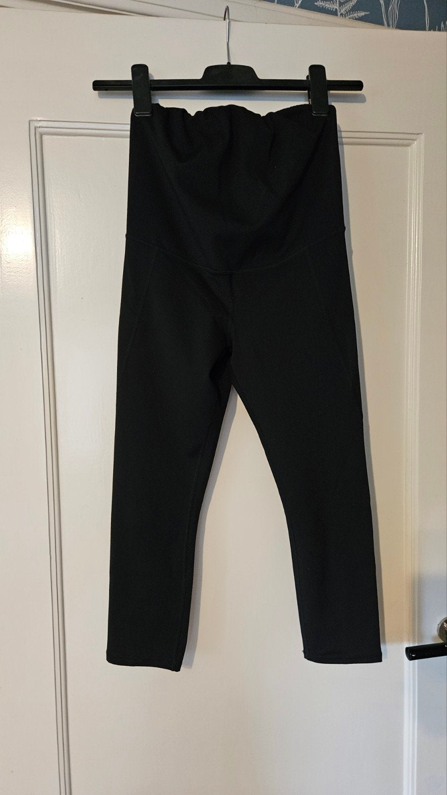H&M Sport Zwangerschaps Sportbroek Driekwart Maat S, H&M, Zwart, Ophalen of Verzenden, Zo goed als nieuw