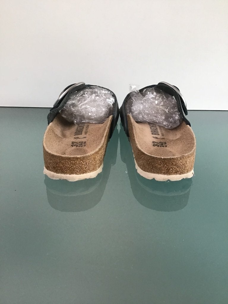 Birkenstock Big Buckle 37 | grijs | Gratis verzenden, Slippers, Verzenden, Zo goed als nieuw, Grijs