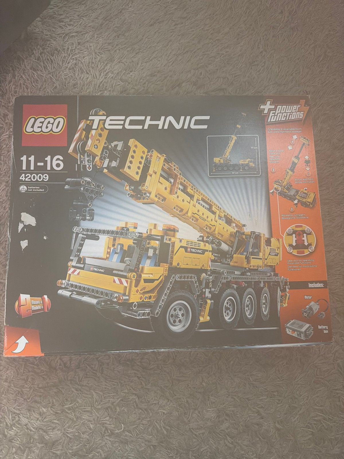 LEGO Technic Kraanwagen 42009 met Power Functions, Ophalen of Verzenden, Zo goed als nieuw