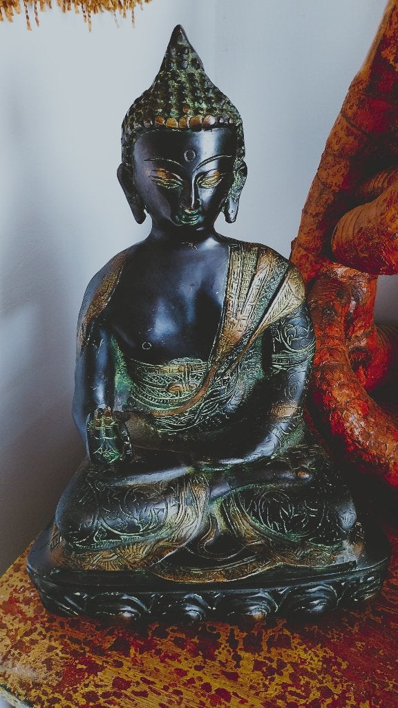 Tibetaanse bronzen medicijnen boeddha (Bhaisajyaguru), Ophalen of Verzenden