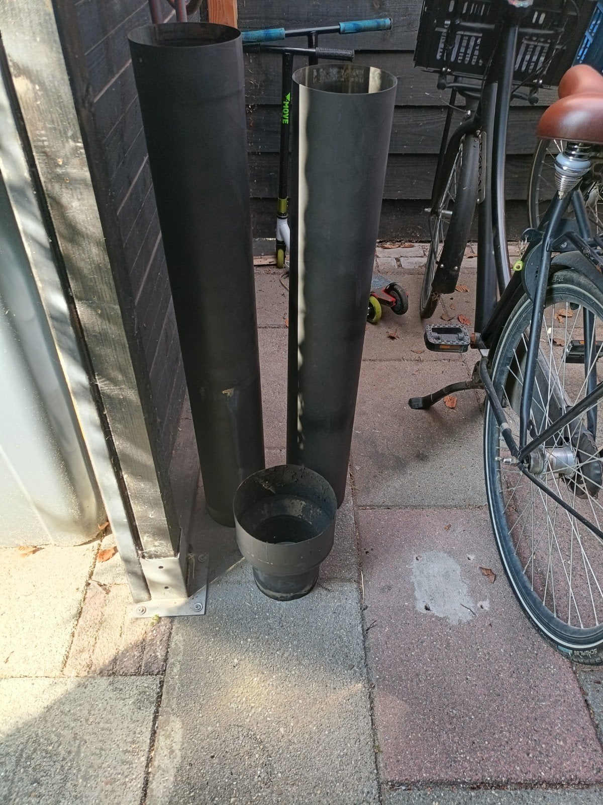 Kachelpijp, Ophalen, Gebruikt, Vrijstaande haard, Houthaard