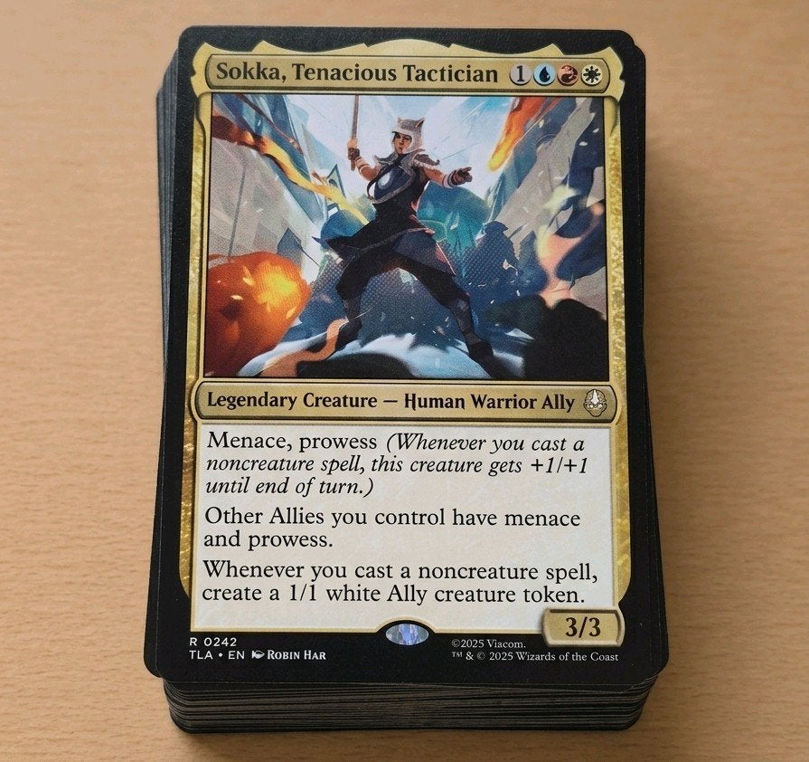 MTG Commander Deck Sokka (Avatar The Last Airbender), Ophalen of Verzenden, Zo goed als nieuw, Speeldeck