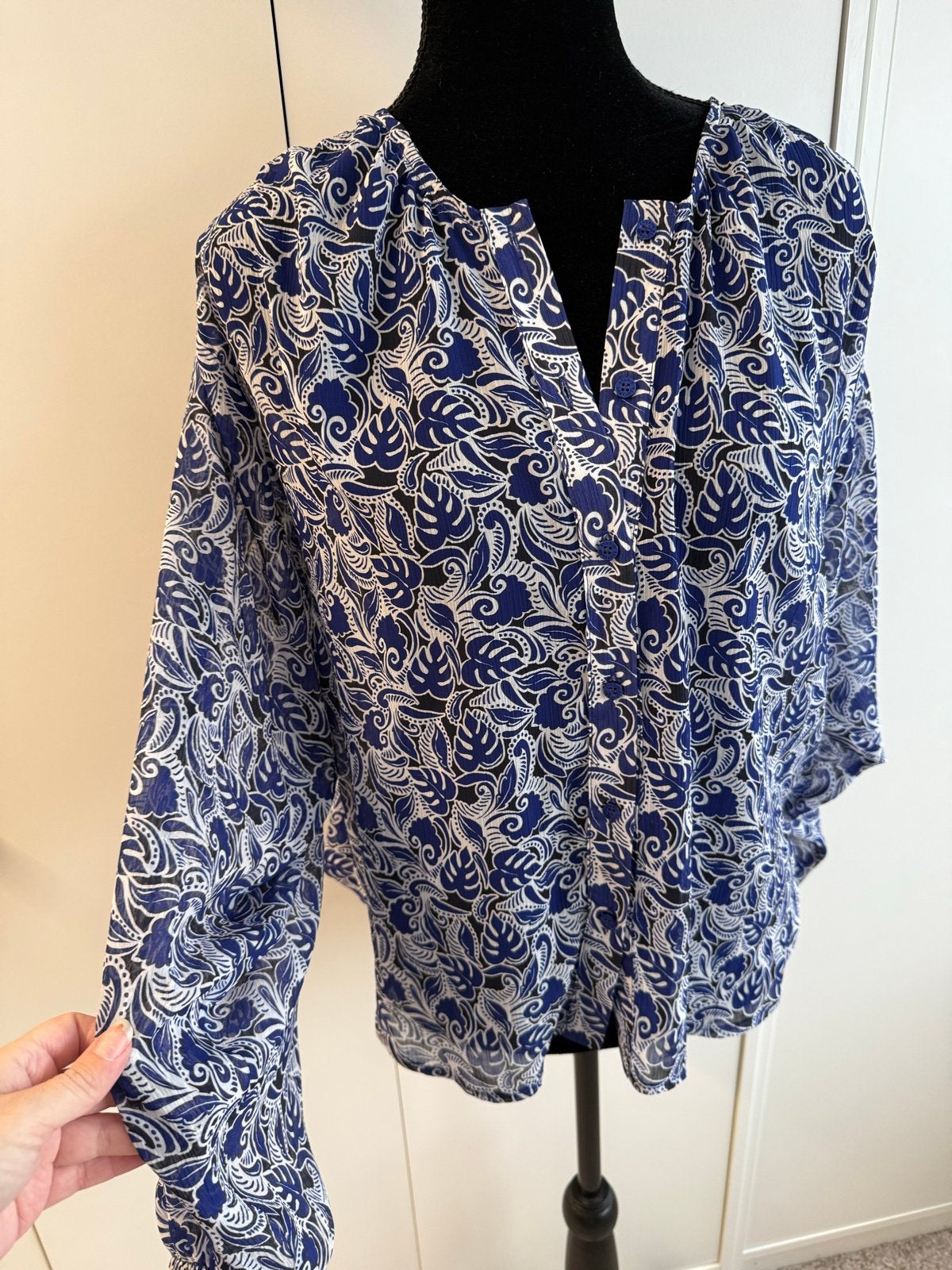 Studio Anneloes blouse met print, Ophalen of Verzenden, Zo goed als nieuw, Maat 34 (XS) of kleiner, Blauw
