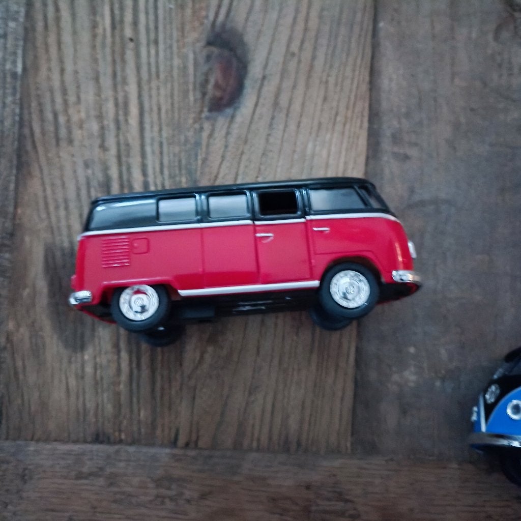 Kinsmart vw Volkswagen samba bus T1 diverse kleuren, Ophalen of Verzenden, Nieuw, Auto