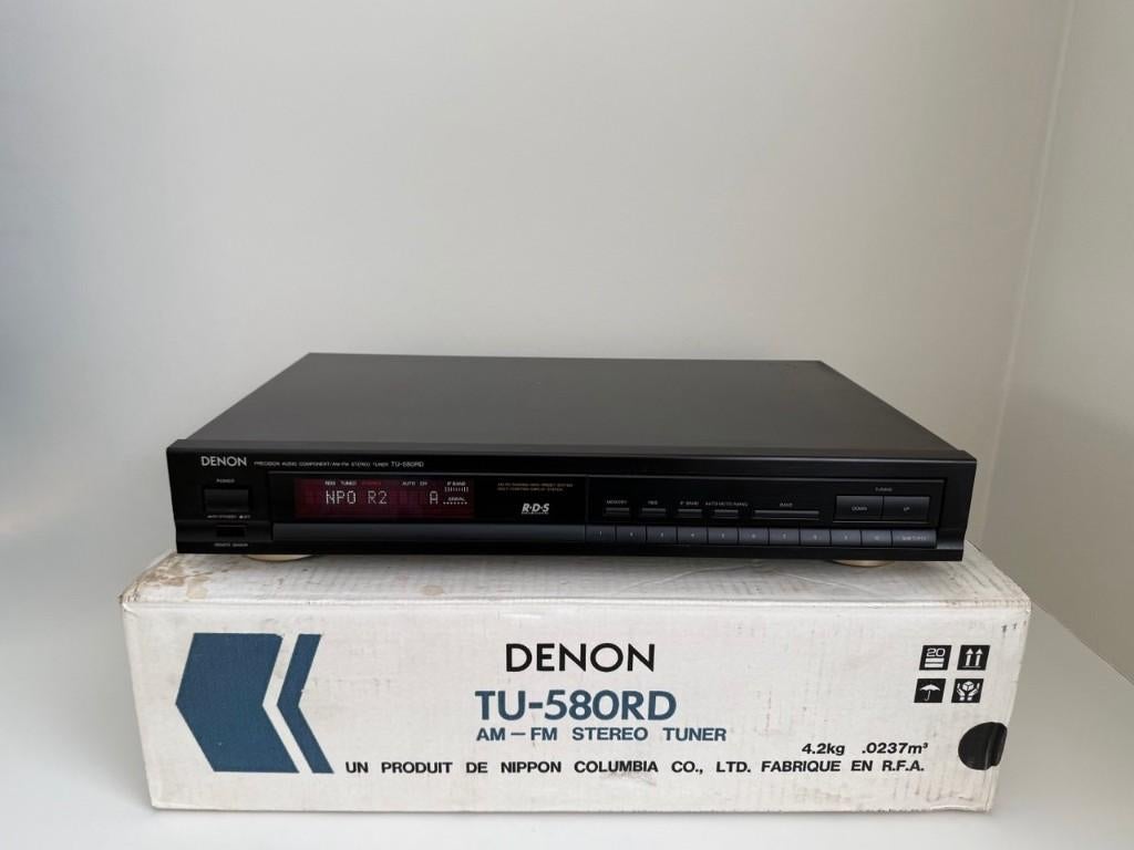Denon TU-580RD RDS tuner met doos – werkt perfect, Ophalen of Verzenden
