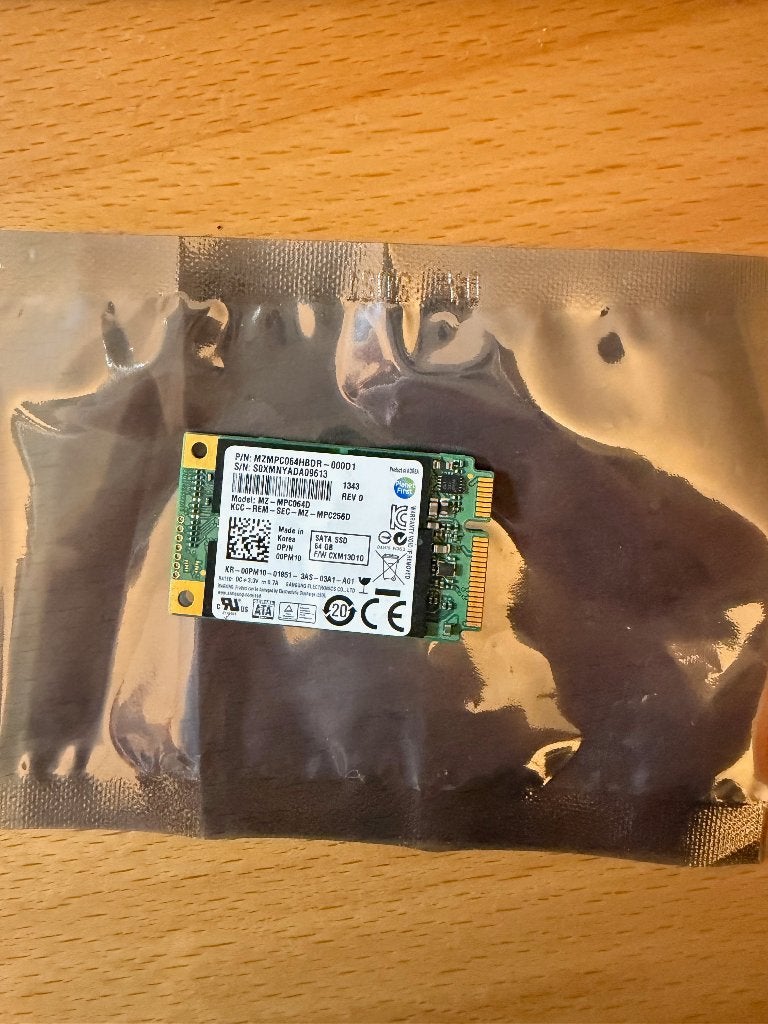 Samsung MZ-MPC064D - 64GB mSATA SSD, Ophalen, Intern, Gebruikt, SSD