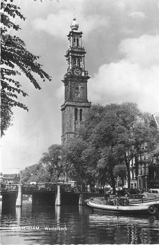 380-155-017 Amsterdam Westerkerk, Verzamelen, Verzenden, Voor 1920, Noord-Holland