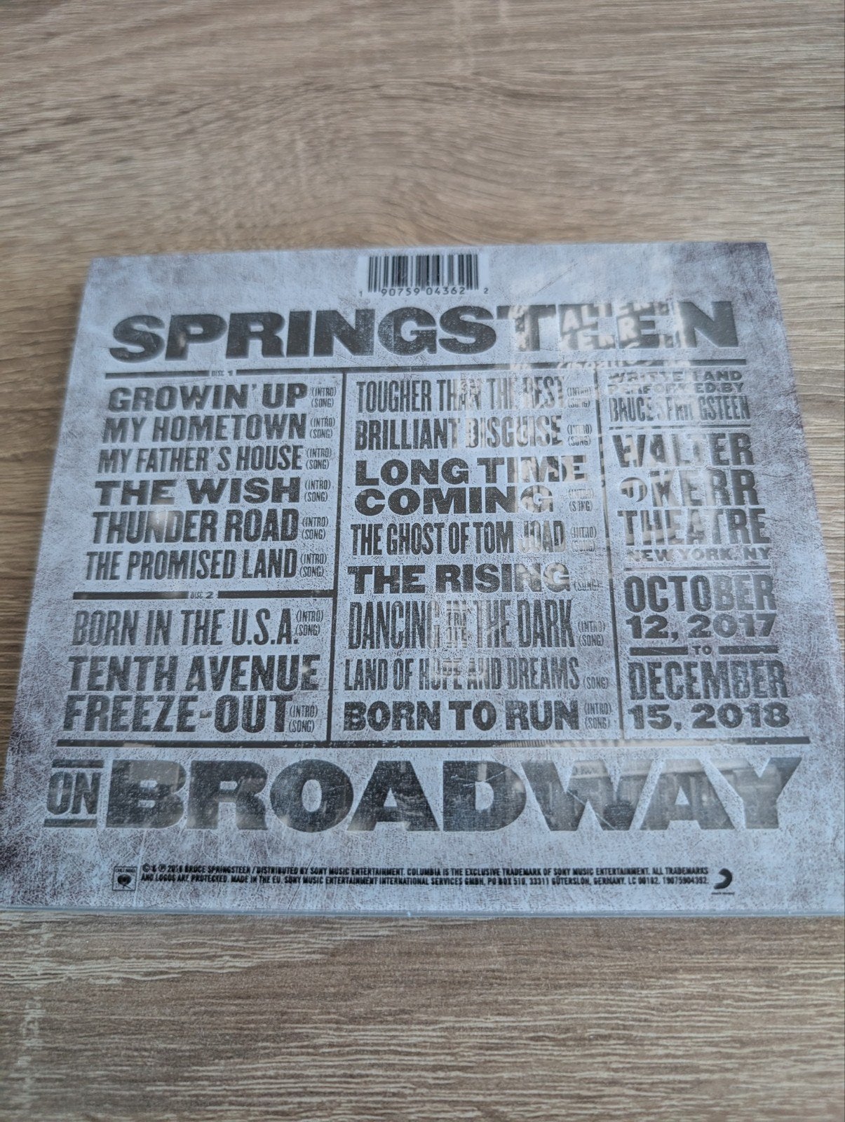 Bruce Springsteen - Springsteen on Broadway CD, Ophalen, Rock, Zo goed als nieuw, Live-album