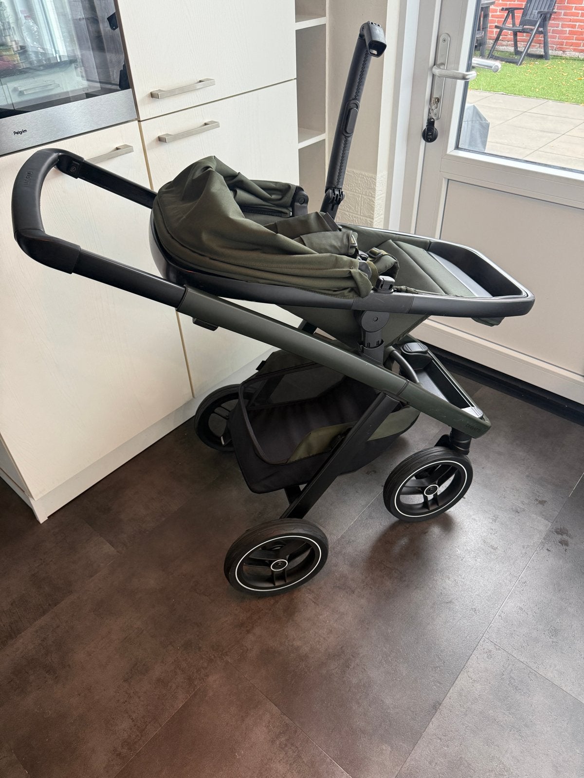 Dubatti two Green + Voetenzak en lederen luiertas, Kinderen en Baby's, Kinderwagens en Combinaties, Gebruikt, Ophalen of Verzenden