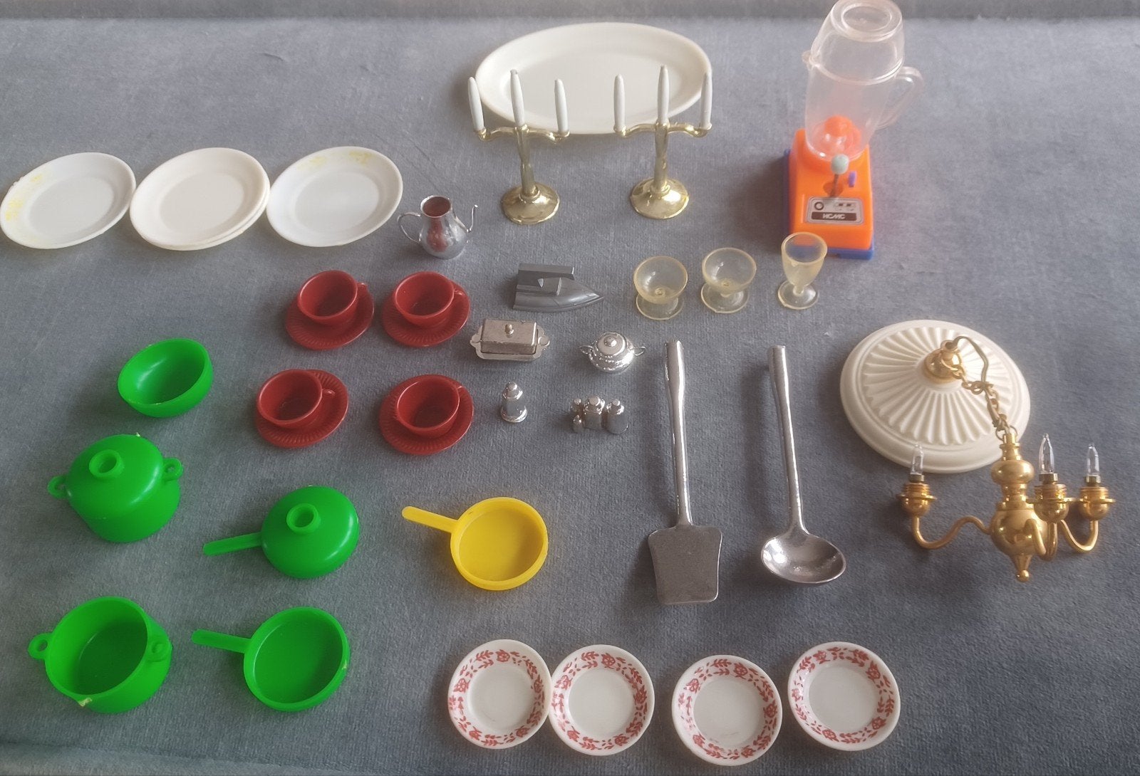 Vintage jaren 70 poppenhuis accessoires Marx, mini Mundo enz, Ophalen of Verzenden, Poppenhuis
