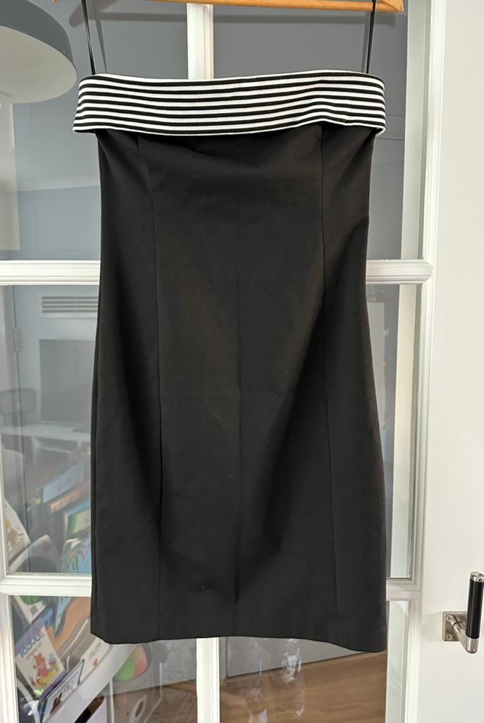 Nieuwe zwarte strapless jurk Zara maat L, Zwart, Maat 42/44 (L), Nieuw, Ophalen of Verzenden