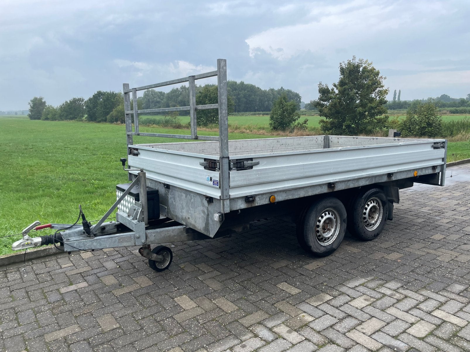 Verdonk plateauwagen aanhanger 325x178cm 2000KG, Ophalen, Gebruikt