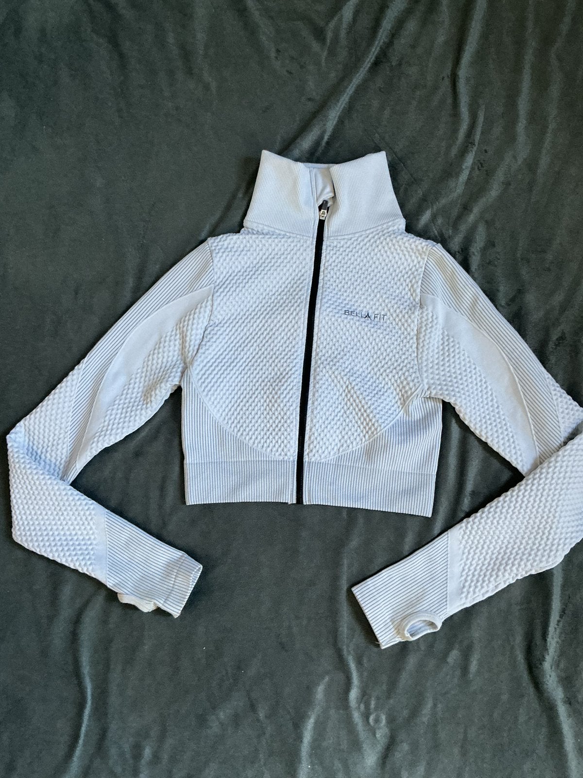 Bella Fit sporttop met rits, Wit, Ophalen of Verzenden, Maat 36 (S), Fitness of Aerobics