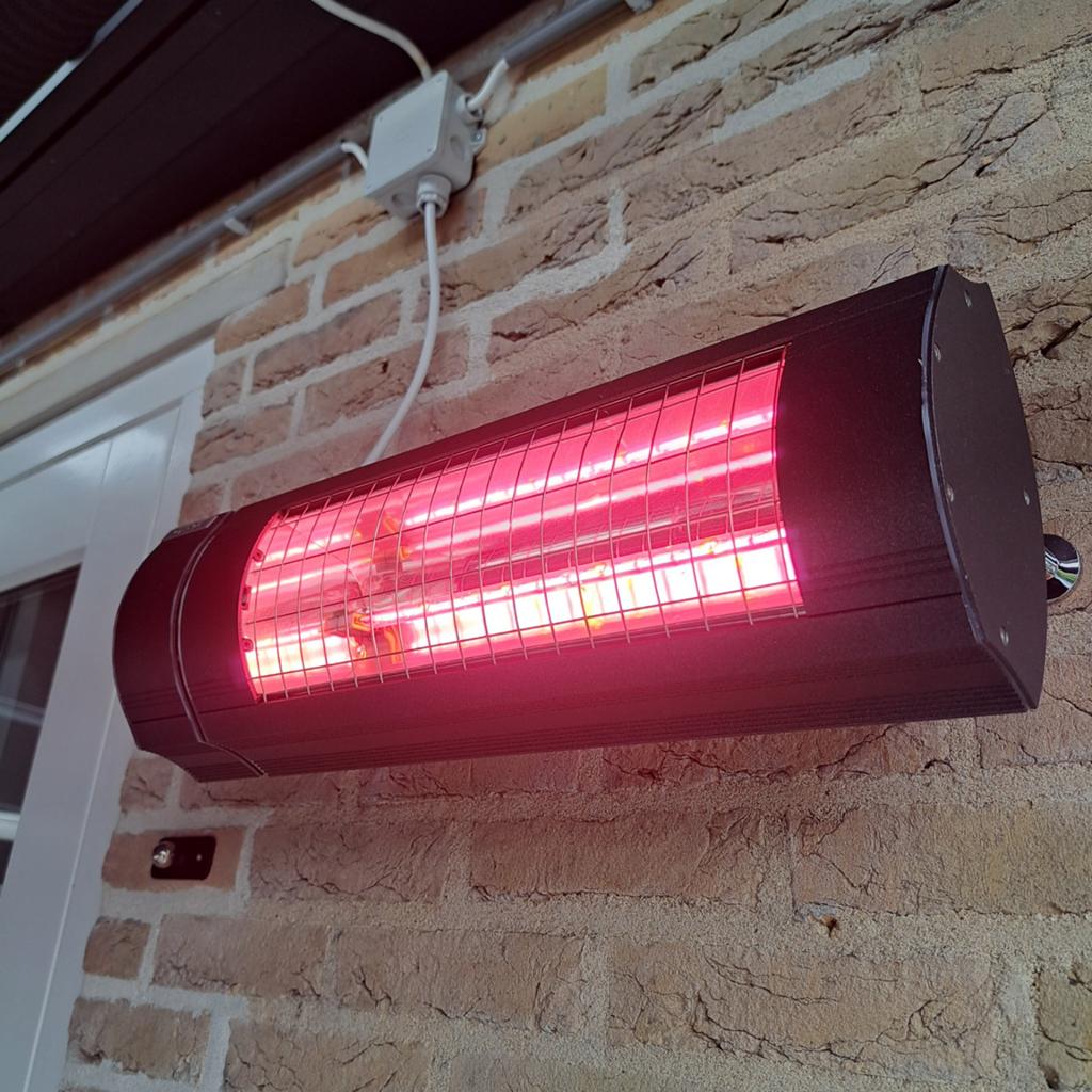 Somfy Terrasverwarmer heater 2000W Anthracite Mod/Var RTS, Draaibaar, Gebruikt, Wand, Ophalen