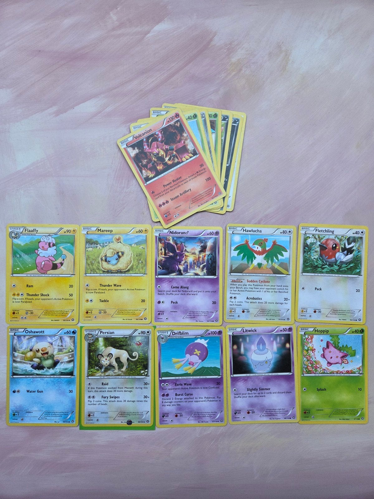 Pokémon TCG: XY Steam Siege (2016) Kaarten, Ophalen of Verzenden, Gebruikt, Meerdere kaarten