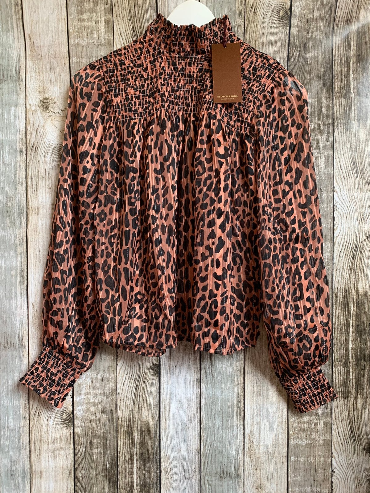 Maison Scotch super mooie blouse (Maat XS) NIEUW!, Verzenden, Nieuw, Maat 34 (XS) of kleiner, Bruin