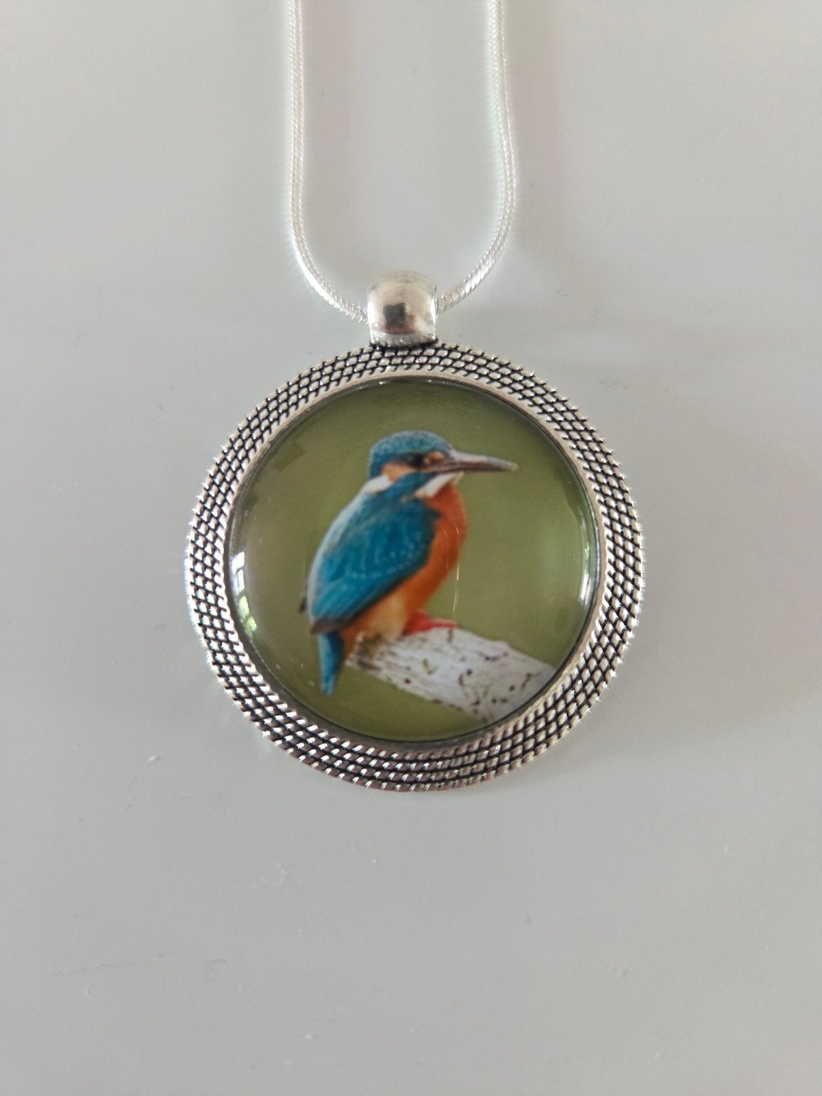 Ketting IJsvogel, Verzenden, Nieuw, Zilver, Overige materialen