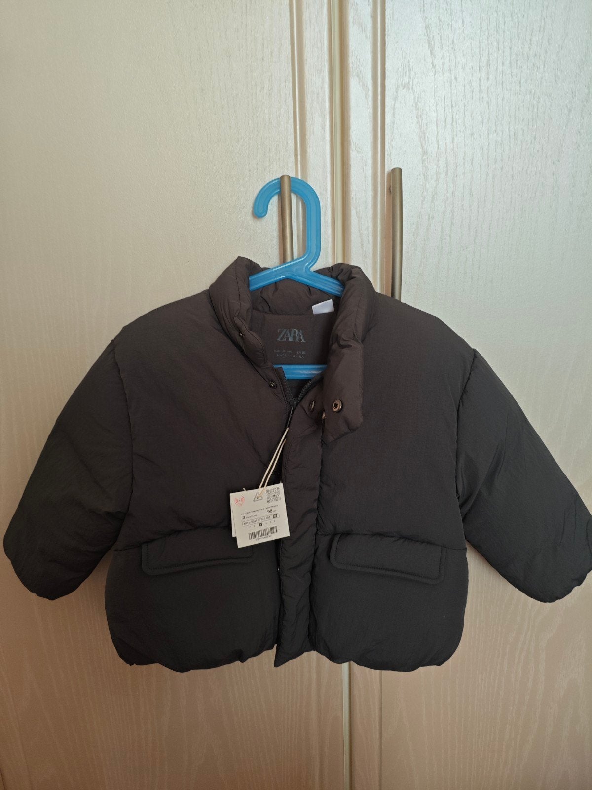 Zara Puffer Jas Zwart - Maat 98 (3 jaar), Ophalen, Nieuw, Zara, Jongen of Meisje