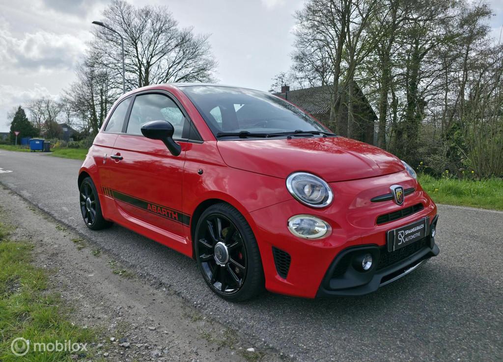 Fiat 500 1.4 T-Jet Abarth Turismo / Carbon stoelen / Beats, Auto's, Fiat, Voorwielaandrijving, 4 cilinders, 1010 kg, Bedrijf